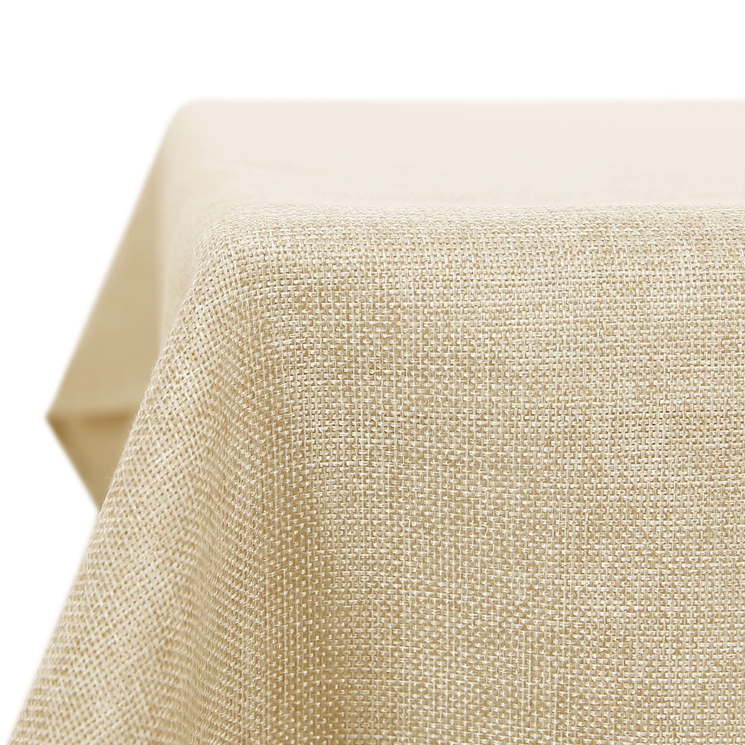 Deconovo Waterproof Faux Linen Tablecloth Wipe Clean Tablecloth