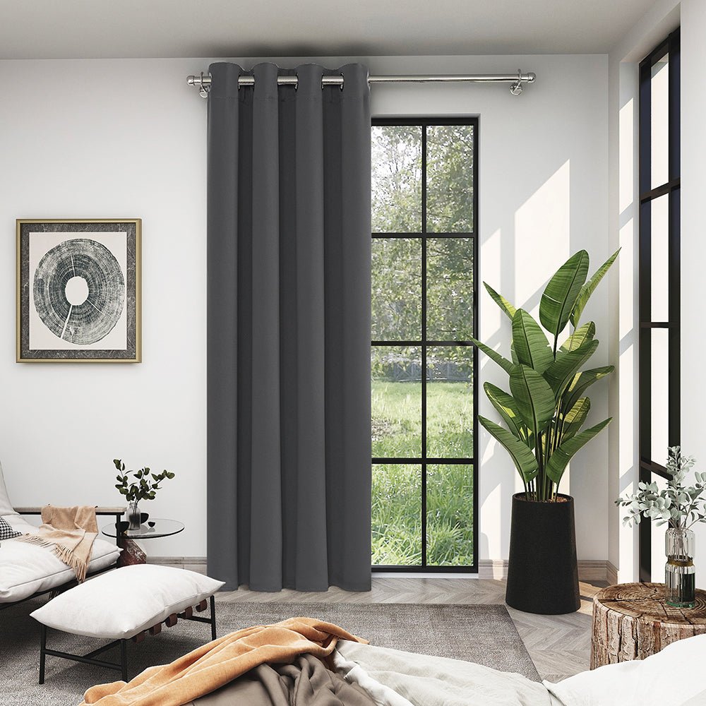 Easy Care Eyelet Thermal Blackout Curtains | Ready Made Deconovo UK 1 Panel