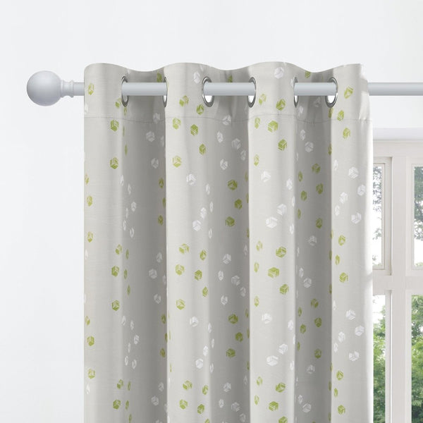 Blackout Curtains Modern Geometric Cubic Play