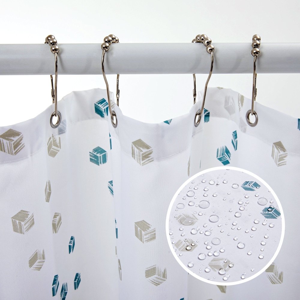 Shower Curtains Modern Geometric Cubic Play