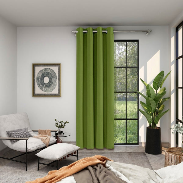 Easy Care Eyelet Thermal Blackout Curtains | Ready Made Deconovo UK 1 Panel