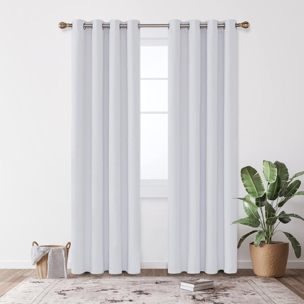 Deconovo Ready Made Thermal Lined Eyelet Blackout Curtains | 2 Panels
