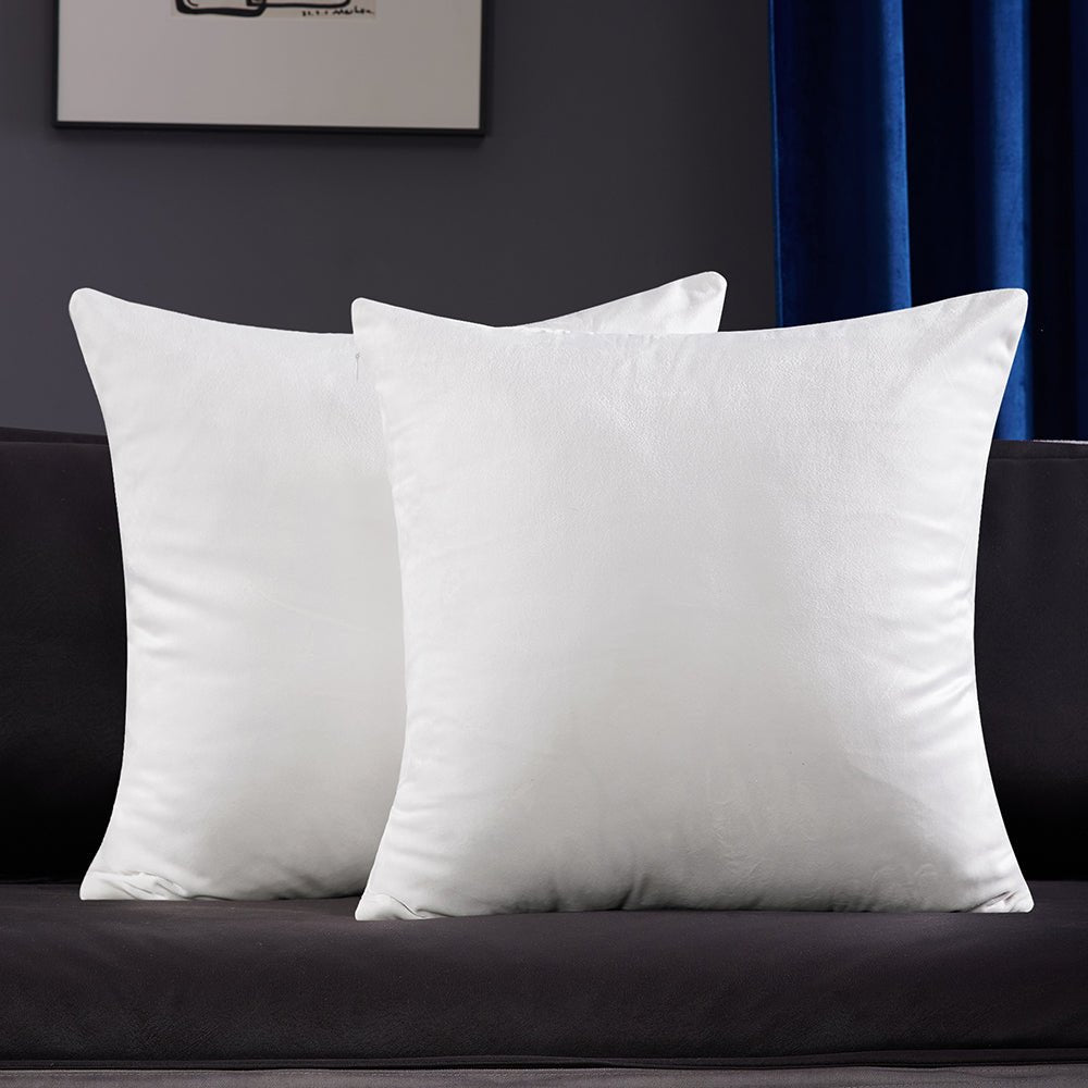Super Soft Crushed Velvet Cushion Covers for Living Room (2 Pack)