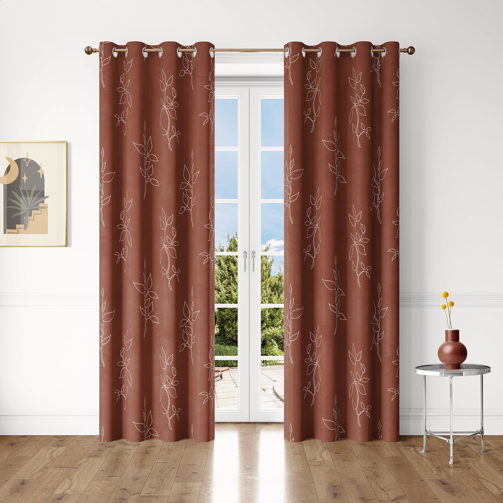 Blackout Curtains Bo Home Leaves